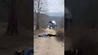 дрон вырубил человека 