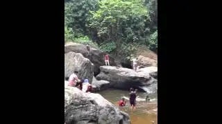 Jump at Kulen Waterfall...
