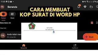 Cara Membuat Kop Surat di Word Hp Android || Buat Garis Kop Hanya Pakai Ini Bisa Rapi