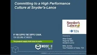 TZA and Snyder's-Lance Case Study Session at MODEX 2016
