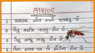 મચ્છર વિશે નિબંધ ગુજરાતી |Machchhar Vishay Nibandh Gujarati |મચ્છર વિશે 10 વાક્યો