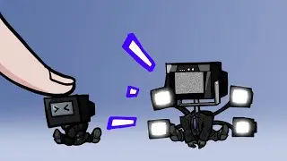 카와이 스키비디 토일렛 애니메이션 5 | Anime Chibi skibidi toilet vs finger animation