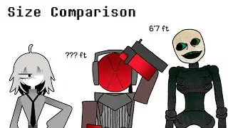 Killers size comparison | die of death animation