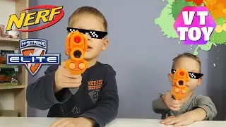 У нас новые пистолеты Nerf N-Strike Elite Firestrike от Hasbro с лазерным прицелом - Видео Для Детей