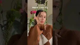 DIY Pom Pom moss rug 🍄🥹🌿🌱