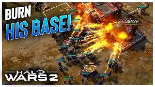 We made sure their Base BURNED! Halo Wars 2
