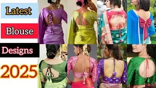 Latest blouse back neck designs 2025|blauj designs|neck designs ideas|#blouse #blauj #neck #sleeve