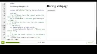 Adding an event listener (Video Version)