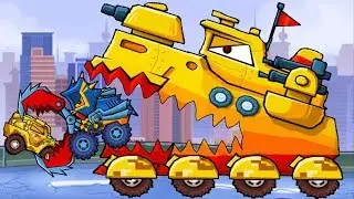 Car Eats Car 3 #28 Машина ест машину с Кидом. Капитан Ведро в Хищных машинах на 
