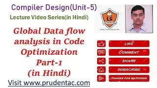 Global  data flow analysis in Code Optimization