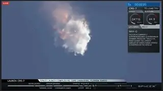 SpaceX Rocket Explodes - CRS7 Blows Up - Falcon 9 Launch June 28, 2015