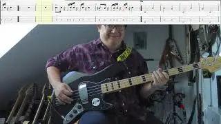 KT Tunstall  - Black Horse And The Cherry Tree. Bass cover and tutorial (Tabs + backing  track).