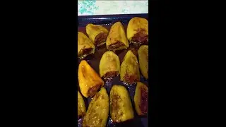 Запечённый в духовке фаршированный перчик с грибочками!!! #фаршированныйперец #перецвдуховке