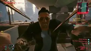 Cyberpunk 2077 Mantis Blades execution