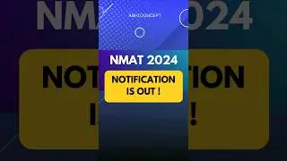 NMAT 2024 NOTIFICATION OUT | ALL IMPORTANT DATES #nmatexam, #nmat2024, #nmat #nmatform,