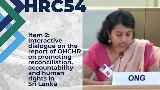 #HRC54: Impunity in Sri Lanka - A Plea for Accountability, Justice