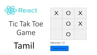 Tic Tac Toe 2 Player Game | React JS | Explained in Tamil