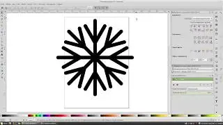 Как нарисовать простую снежинку в программе Inkscape