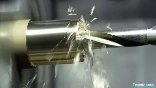 Обработка латунных втулок. Brass hub machining.
