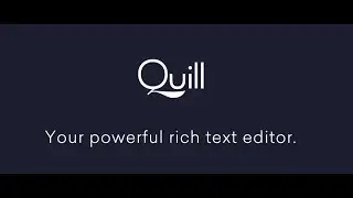 Quickstart - Introdução ao Quill Editor