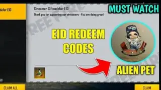 NEW ALEIN PET EID SPECIAL REDEEM CODE 🤯 !! FF NEW EID SPECIAL PET REDEEM CODE !! EID SPECIAL CODE