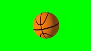 Free HD Basketball ball Loop Green Screen