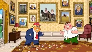 Peter vs Donald Trump fight || Family Guy