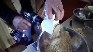 Corless drill drive nut grinder