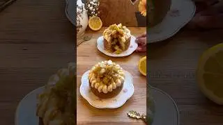 THE perfect fall dessert !! Caramel apple mini cakes #shorts