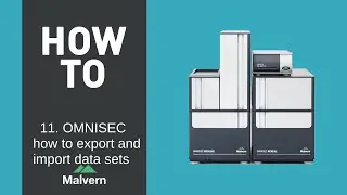 OMNISEC software 11 how to export and import data sets