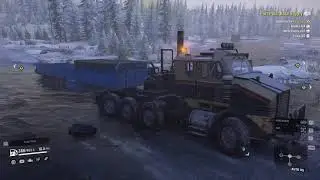 Snowrunner | Port Polar Base Supply | 1080p60 gameplay.