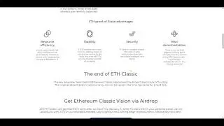 Ethereum Classic Vision - обзор хард-форка 11.01.2019