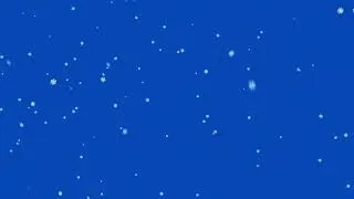 Ice Flakes Falling Blue Screen Background With Download Link