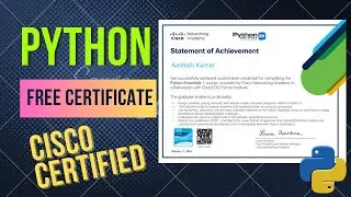 Python Essential 1 Free certified by cisco | how we get certificate in python by CISCO networking.