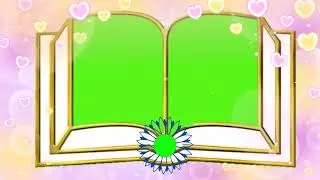 Book Green Screen Video book effect background motion background love heart 2023