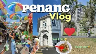 Penang Vlog🏝️: Best Eats, The Blue Mansion, Beach Day, Exploring (4D3N) | KayxTee