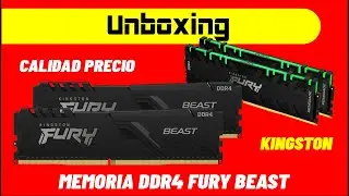 ⭐Unboxing Memoria Fury Beast DDR4 KINGSTON⭐ una de las 🚀mejores memorias calidad precio 🤑