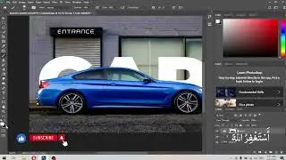 Add Text Behind image in Photoshop 2024 | Faraz GFX Design #graphicdesign #farazgfxdesign