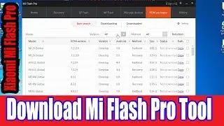 Mi Flash Pro Tool V3.3.703.67 and Mi ROM Flash File Download Tool