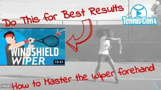 Forehand Tennis Lesson: Master the WINDSHIELD WIPER Forehand with Racquet Flex 🎾💪 🏆