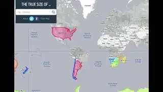 True size of the most Southerly Countries!