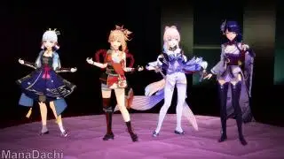 Inazuma Waifus Got Talent  - Genshin Impact Animation Meme / mmd
