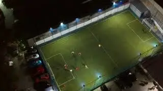 Futebol com Drone DJI Spark em 10.04.2018