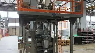 4 sealings VFFS for pet food packaging, multi-head weigher