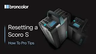 Resetting a Scoro S Pack | broncolor How To - Pro Tips