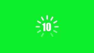 10 Second Countdown Timer with a Green Screen Animation and Female Sound Effect! - Your Timer!