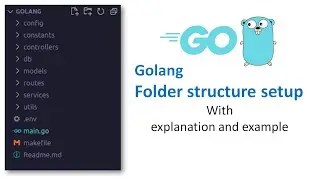 Golang folder structure setup || Web server folder structure setup || Backend folder structure setup