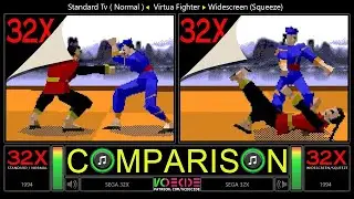Dual Longplay of Virtua Fighter (Sega 32x vs Sega 32x) comparison 