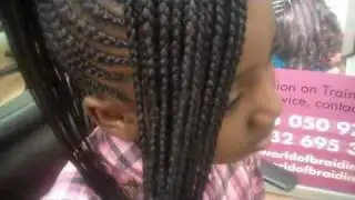 Pineapple Cornrow With Side Bang / Fringe . PART 2