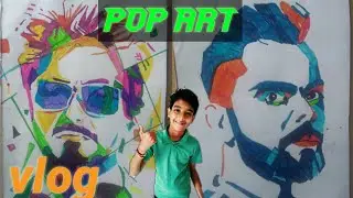 Volg / I draw pop art /Tony Stark and virat kohli